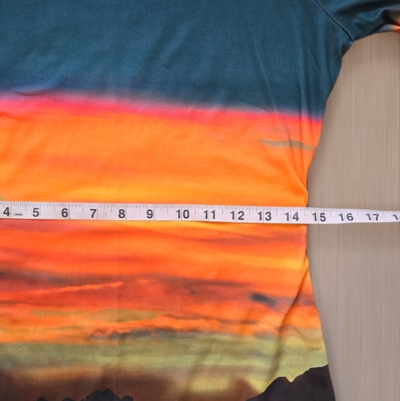 Fashion Nova Desert Sunset Mini Bodycon Longsleeve Dress - Multi Color - Picture 9 of 11